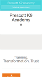 Mobile Screenshot of prescottk9academy.com